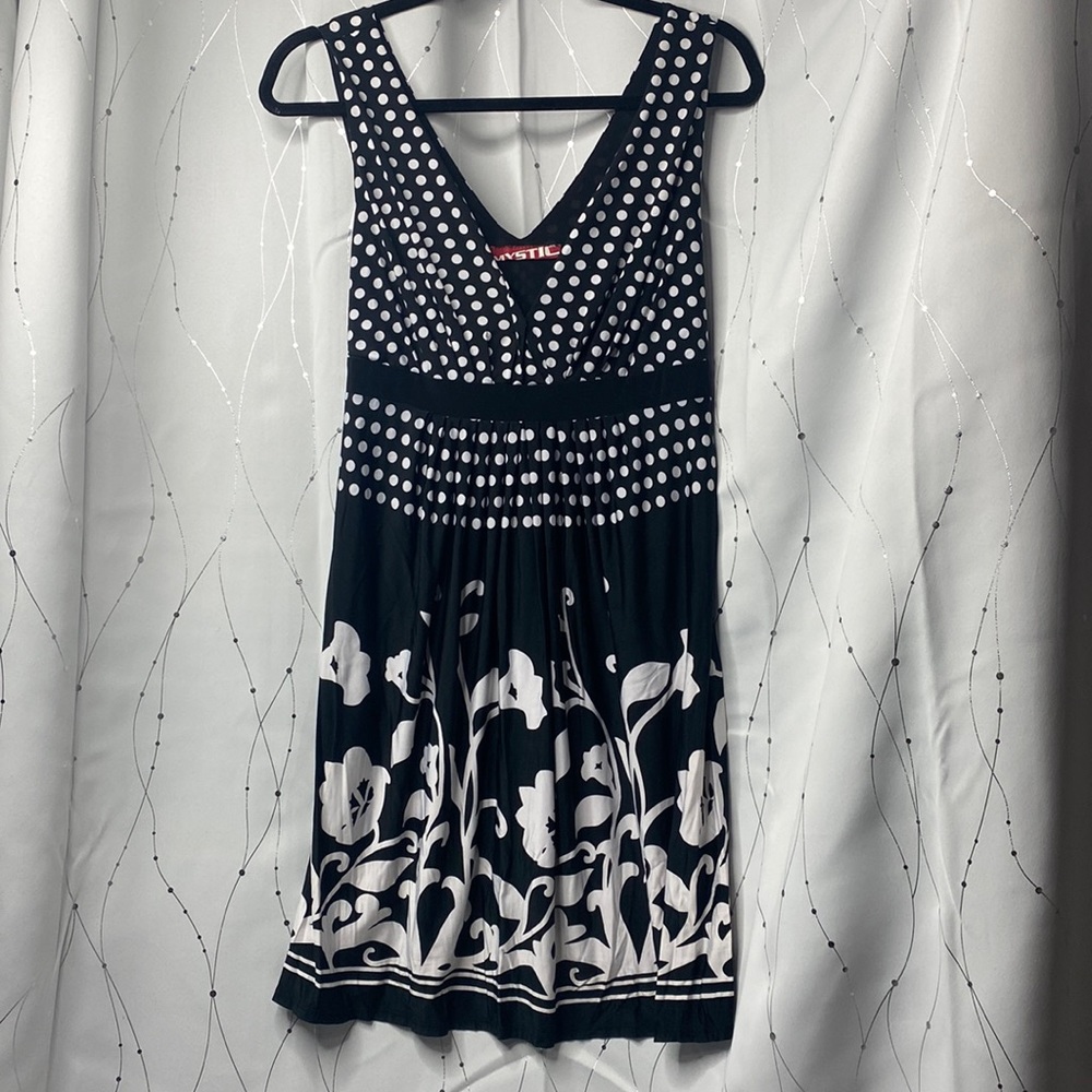 Mystic Large Black and White Dress